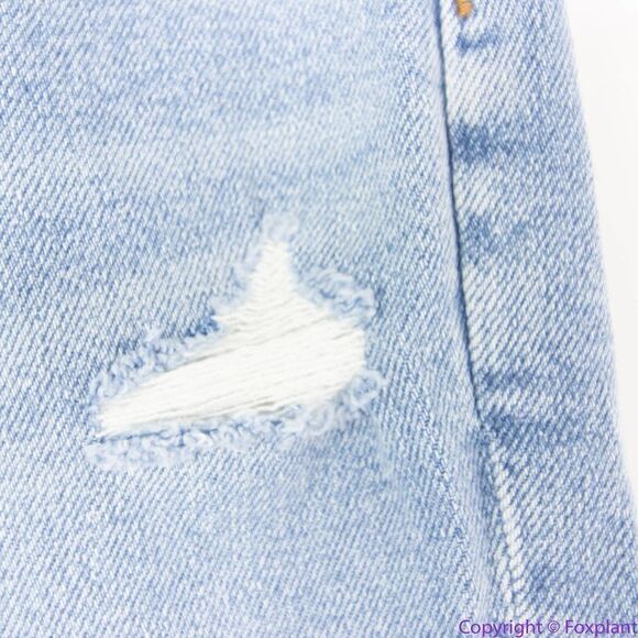 NEW Madewell The Momjean in Austrey Wash: Ripped Edition, 32 - Picture 13 of 16